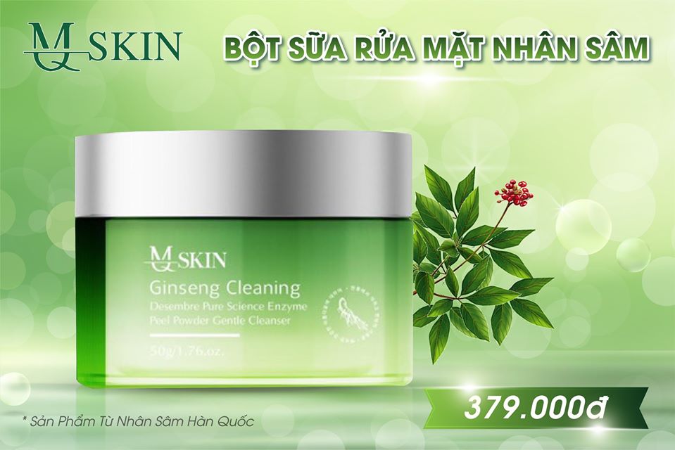 Bột rửa mặt MQ Skin nhân sâm Bột rửa mặt MQ Skin nhân sâm