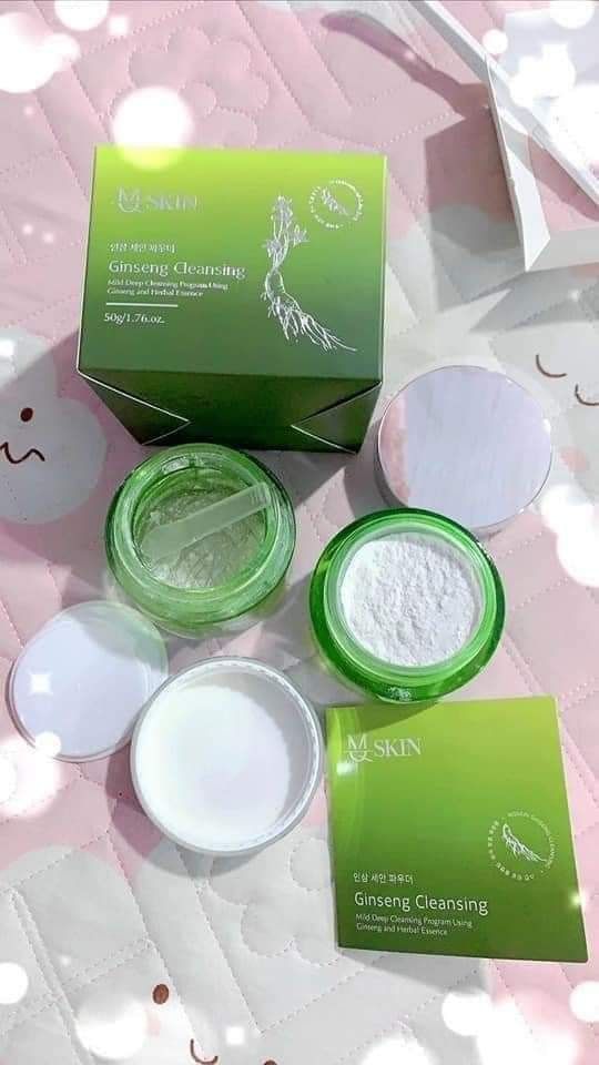 Bột rửa mặt nhân sâm MQ Skin chính hãng