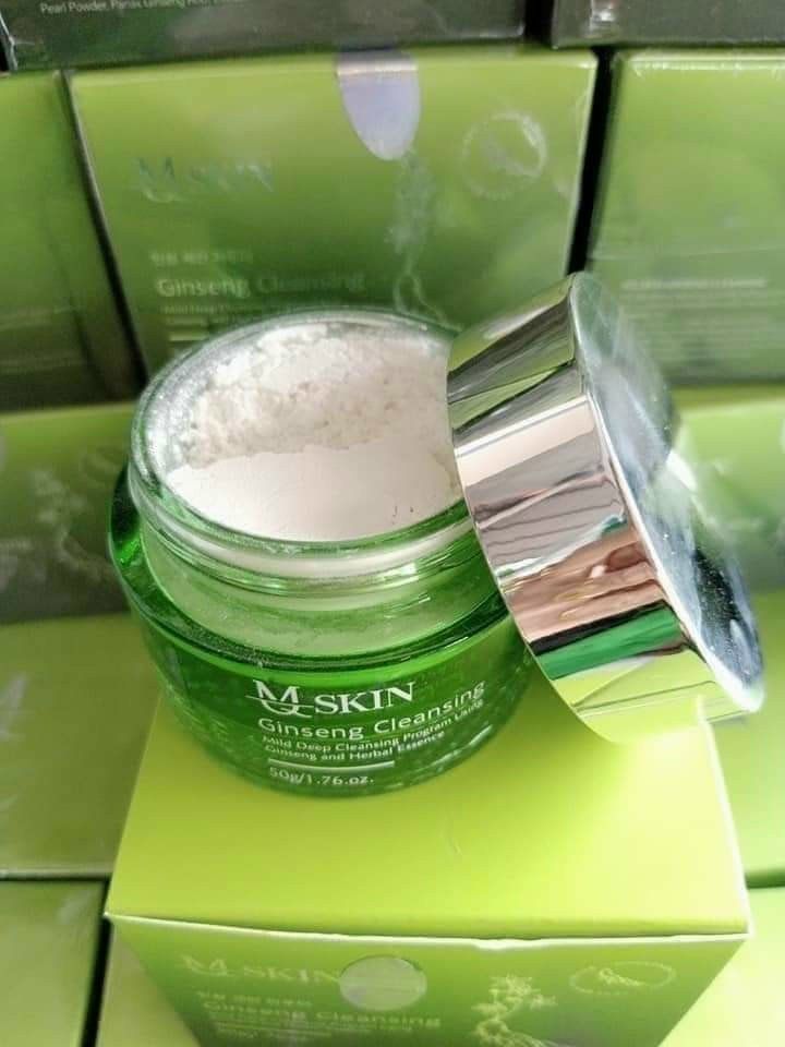 Bột rửa mặt nhân sâm MQ Skin chính hãng