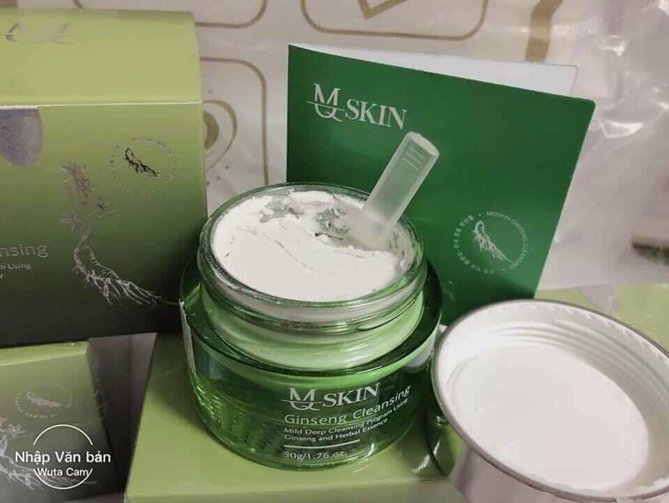 Bột rửa mặt nhân sâm MQ Skin chính hãng