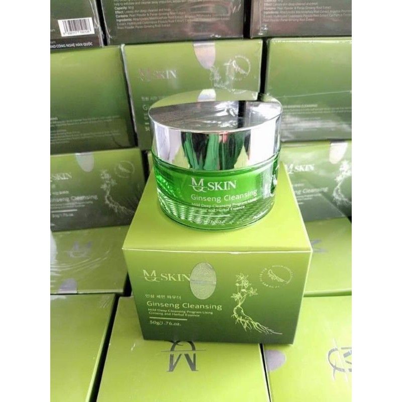 Bột rửa mặt nhân sâm MQ Skin chính hãng