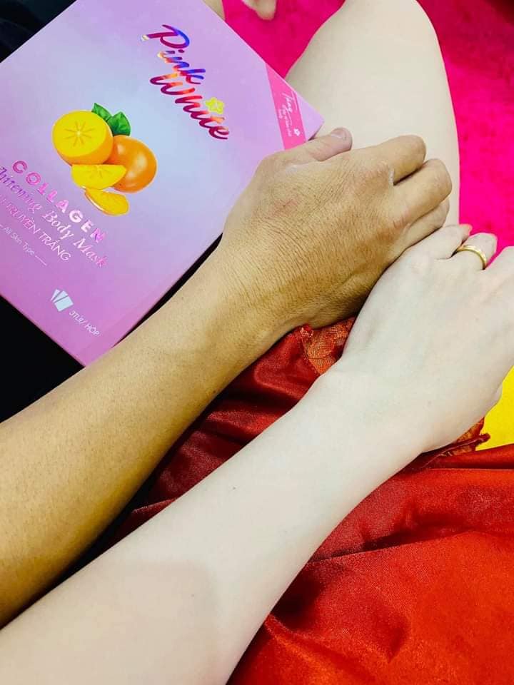 Ủ trắng body Pink White Collagen Ủ trắng body Pink White Collagen