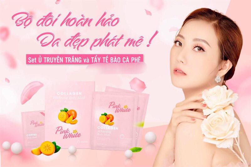 Ủ trắng body Pink White Collagen Ủ trắng body Pink White Collagen