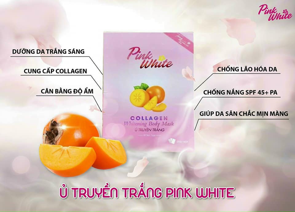 Ủ trắng body Pink White Collagen Ủ trắng body Pink White Collagen