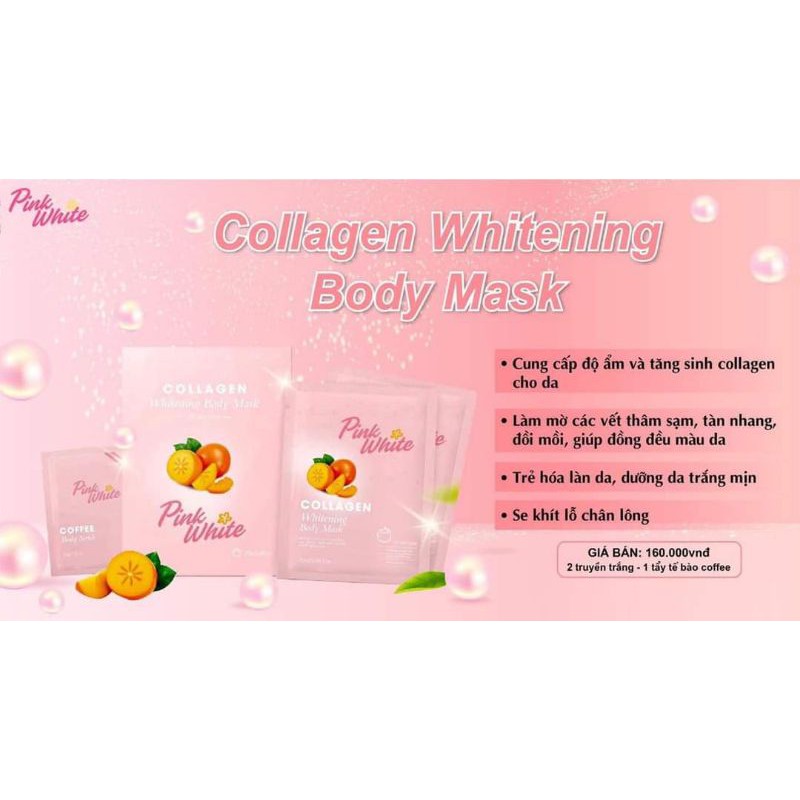 Ủ trắng body Pink White Collagen Ủ trắng body Pink White Collagen