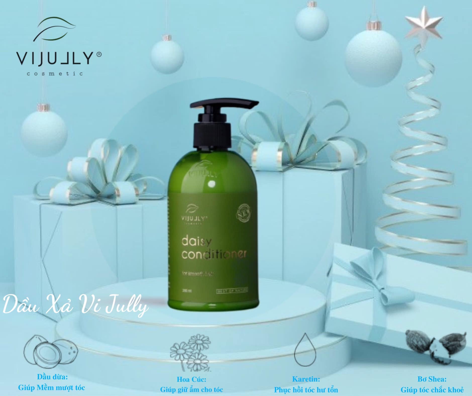 Combo tinh dầu bưởi VI JULLY chuyên trị rụng tóc