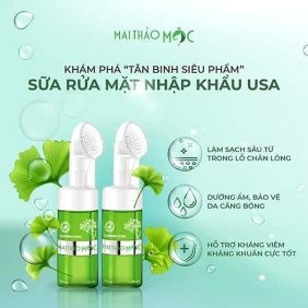 Sữa Rửa Mặt Sáng Da - Trị Mụn Mai Thảo Mộc 100ml chính hãng
