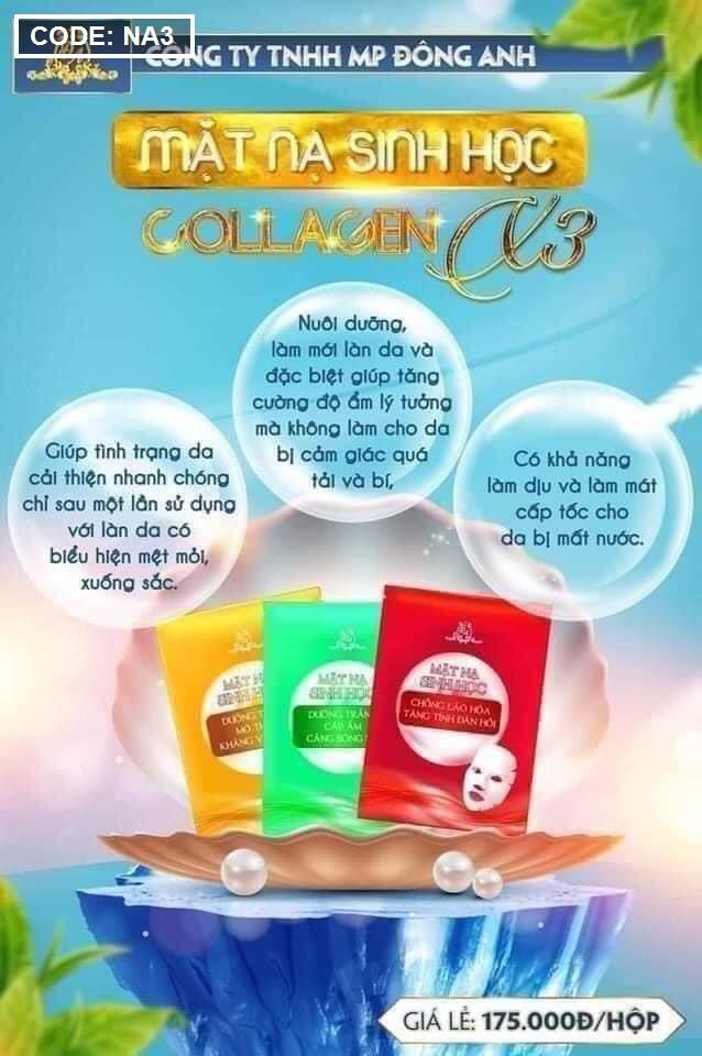 Mặt nạ sinh học Collagen X3 Đông Anh Mặt nạ sinh học Collagen X3