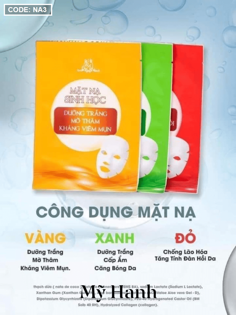Mặt nạ sinh học Collagen X3 Đông Anh Mặt nạ sinh học Collagen X3
