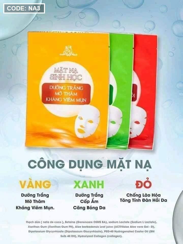 Mặt nạ sinh học Collagen X3 Đông Anh Mặt nạ sinh học Collagen X3