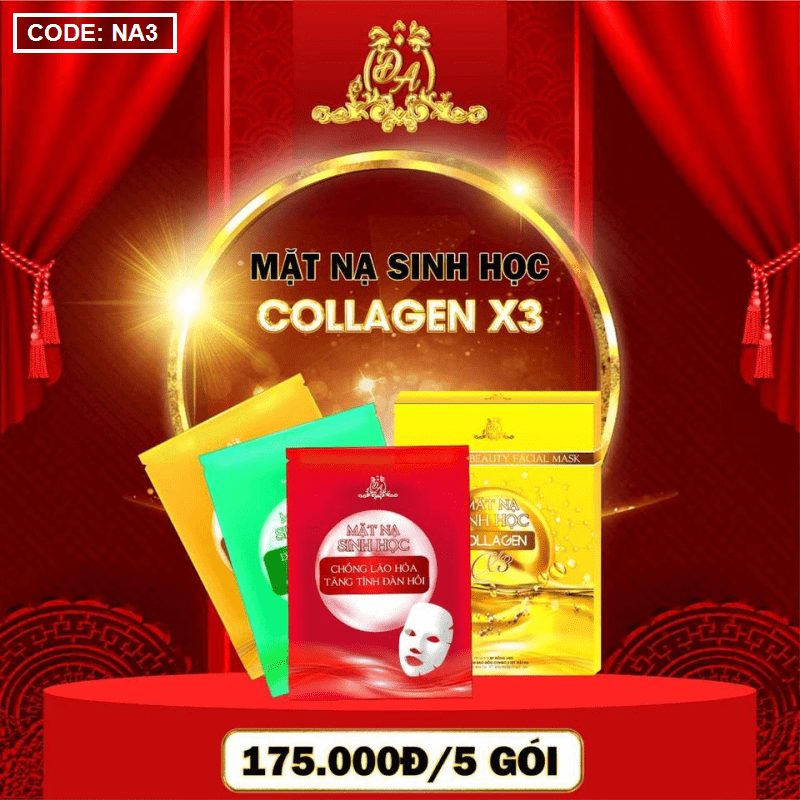 Mặt nạ sinh học Collagen X3 Đông Anh Mặt nạ sinh học Collagen X3