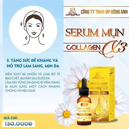 Cần lấy sỉ serum trị mụn Collagen X3 chính hãng Mỹ phẩm Đông anh -  ANN.COM.VN