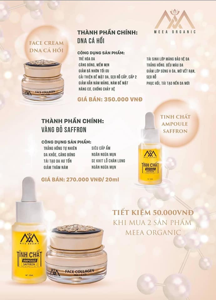 Tinh chất Ampoule Saffron MeeA Organic