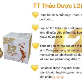 Kem tái tạo da thảo dược L2 hủ vàng hàng chính hãng