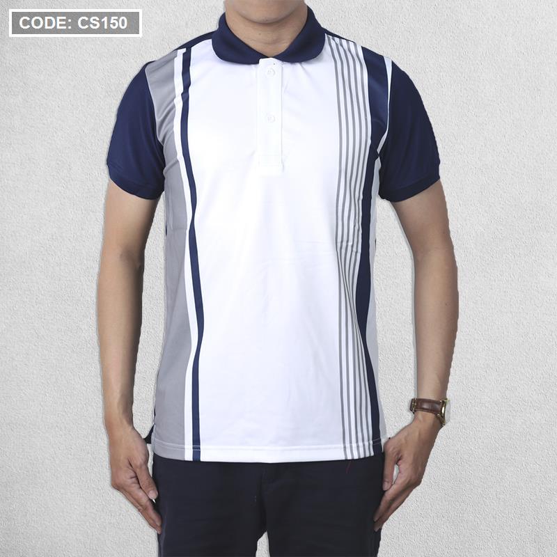 Áo thun sọc Polo nam cổ bẻ Áo thun sọc Polo nam cổ bẻ