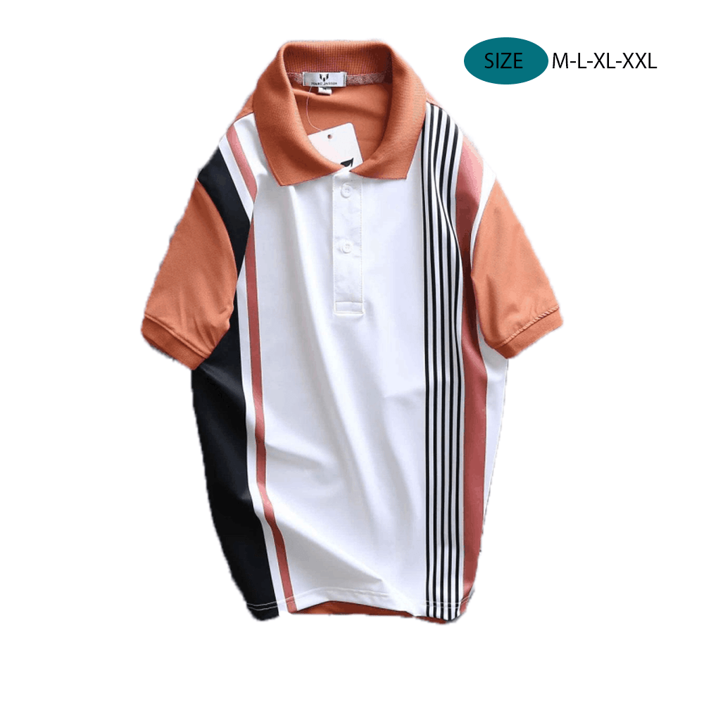 Áo thun sọc Polo nam cổ bẻ Áo thun sọc Polo nam cổ bẻ
