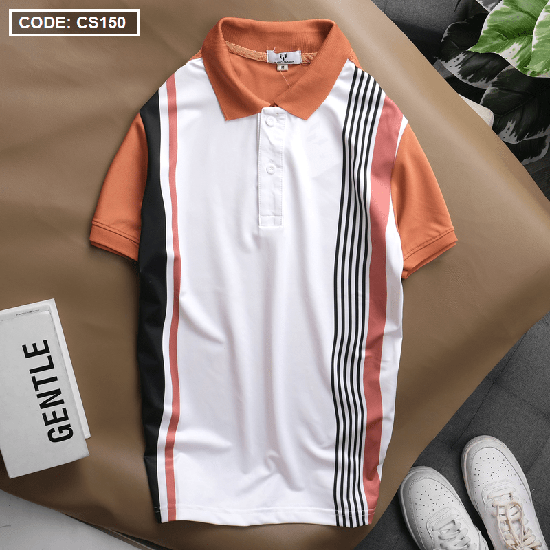 Áo thun sọc Polo nam cổ bẻ Áo thun sọc Polo nam cổ bẻ