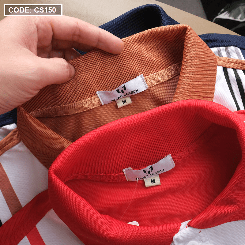Áo thun sọc Polo nam cổ bẻ Áo thun sọc Polo nam cổ bẻ