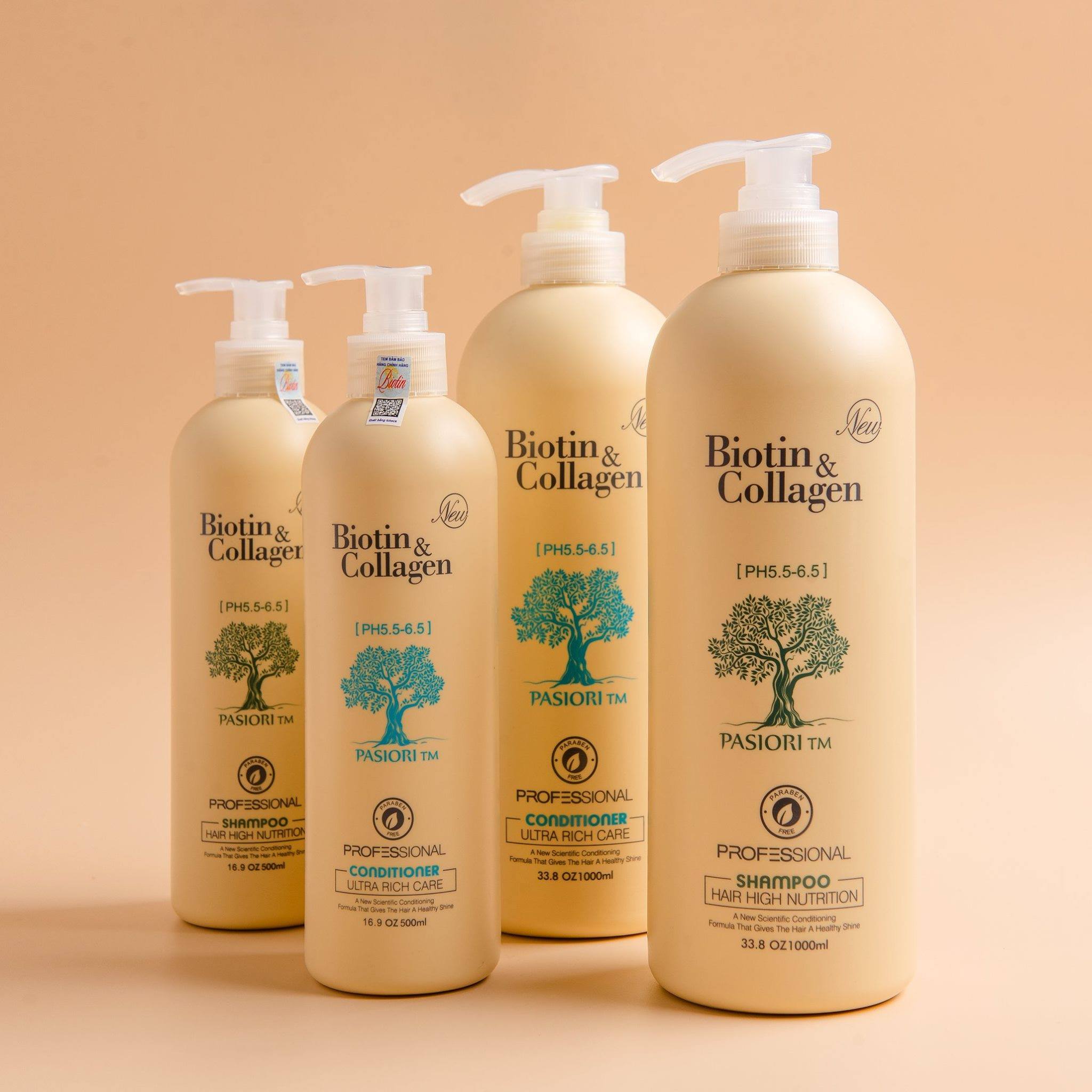 Dầu gội xả Biotin & Collagen 1000ml