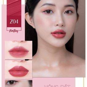 Son Zoley Stars LIP TINT Z04 màu hồng đất Britney