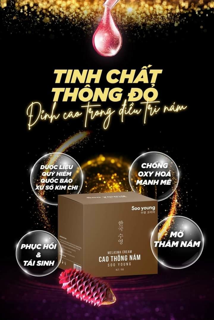 Shop sỉ cao thông nám Soo Young chính hãng Cao thông nám Soo Young chính hãng