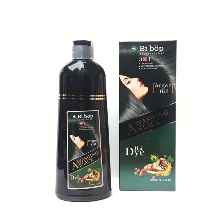 Dầu gội nhuộm phủ bạc BiBop màu đen