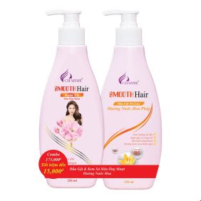Combo dầu gội xả Smooth hair trị gàu Chamre chính hãng - 8936194691101