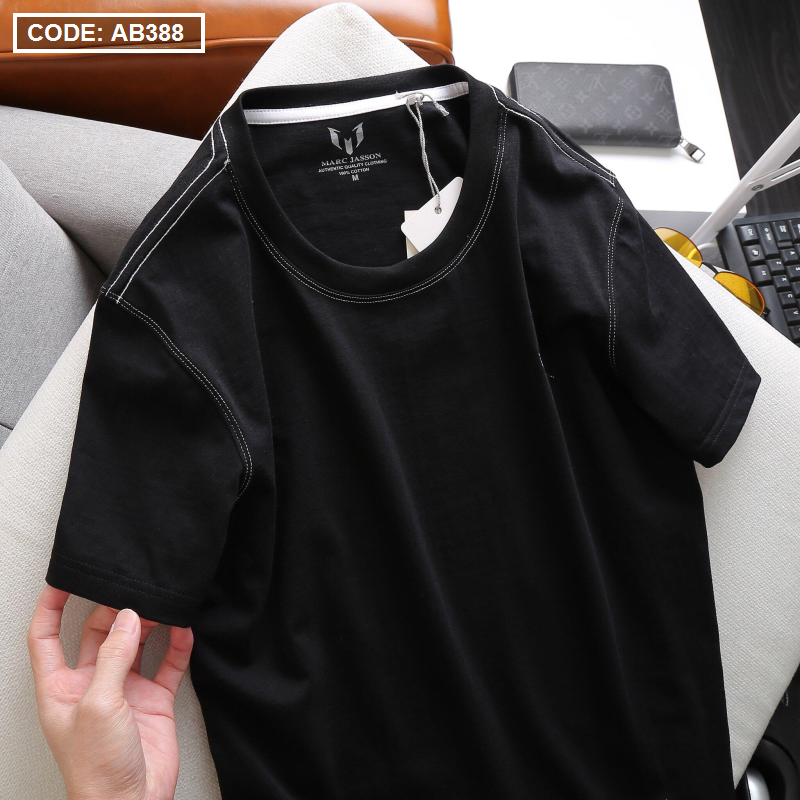 15403-z2574887090719-61956d1a98c6b2b4193e40889b656d5b-7.png Áo Thun Nam Cổ Tròn Thêu Logo (Có Size 3XL) - AB388