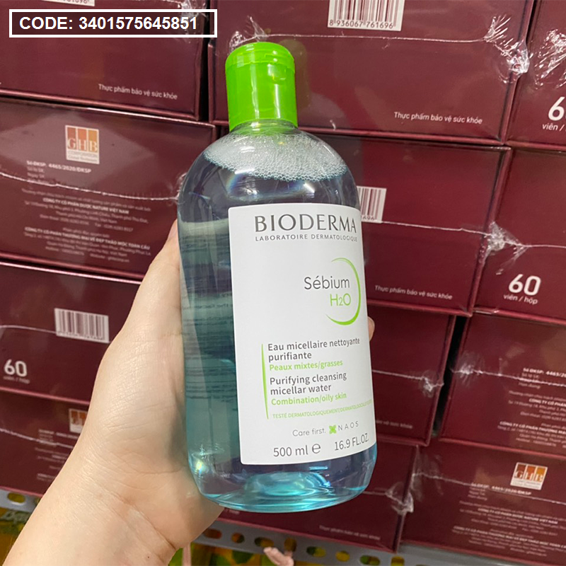 Giá sỉ nước Tẩy Trang Bioderma Dành Cho Da Dầu & Hỗn Hợp 500ml Sébium H2O Nước Tẩy Trang Bioderma Dành Cho Da Dầu & Hỗn Hợp 500ml Sébium H2O