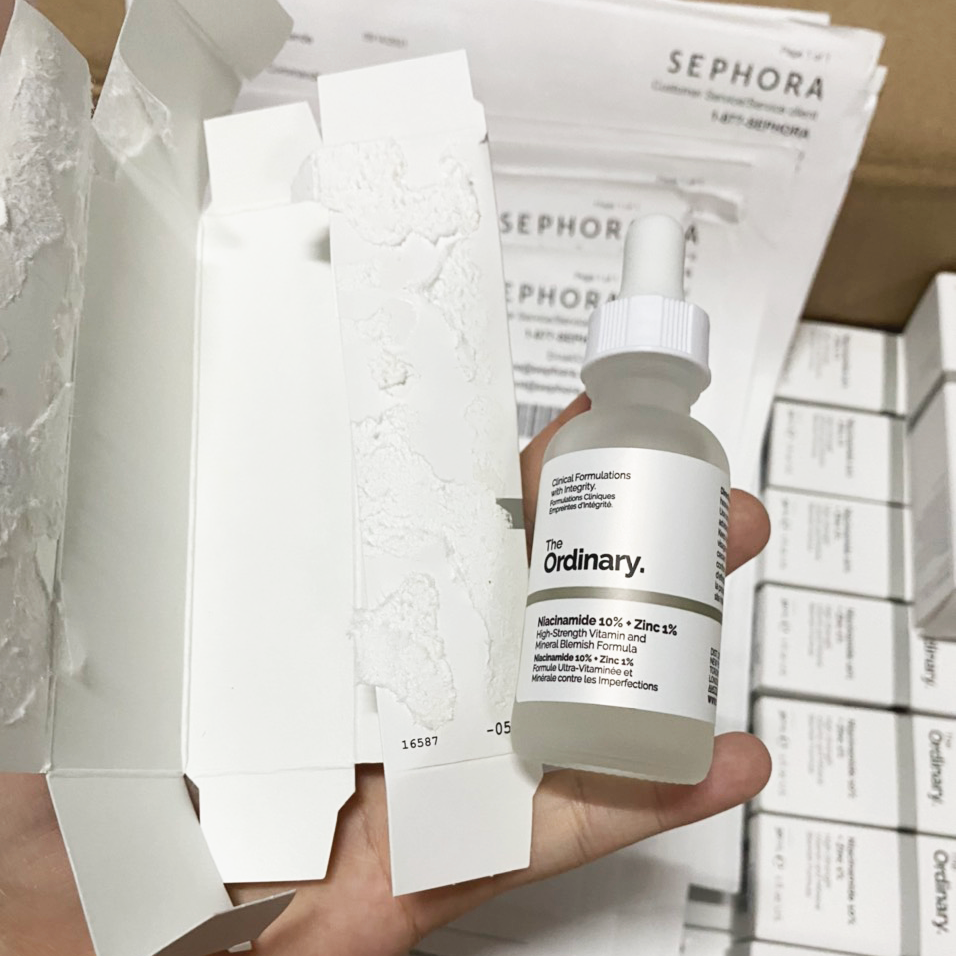 Serum Giảm Mụn Và Giảm Thâm The Ordinary Niacinamide 10% + Zinc 1% - Hàng Xách Tay