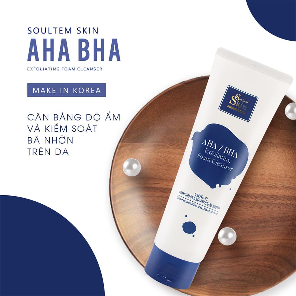 Kho sỉ sữa Rữa Mặt Soultem Skin Aha Bha Hàn Quốc Sữa Rữa Mặt Soultem Skin Aha Bha Hàn Quốc