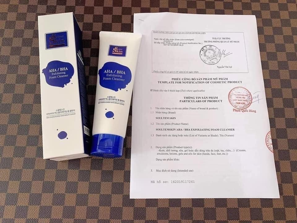 Kho sỉ sữa Rữa Mặt Soultem Skin Aha Bha Hàn Quốc Sữa Rữa Mặt Soultem Skin Aha Bha Hàn Quốc