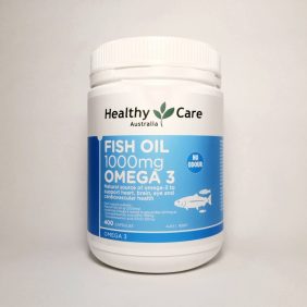 Viên uống dầu cá Omega-3 1000mg 400 viên Healthy Care của Úc chính hãng - 9316254892065