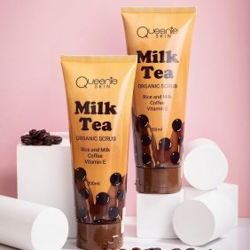 Tẩy tế bào chết Milk Tea trân châu đường đen Queenie Skin chính hãng - 8938513314043