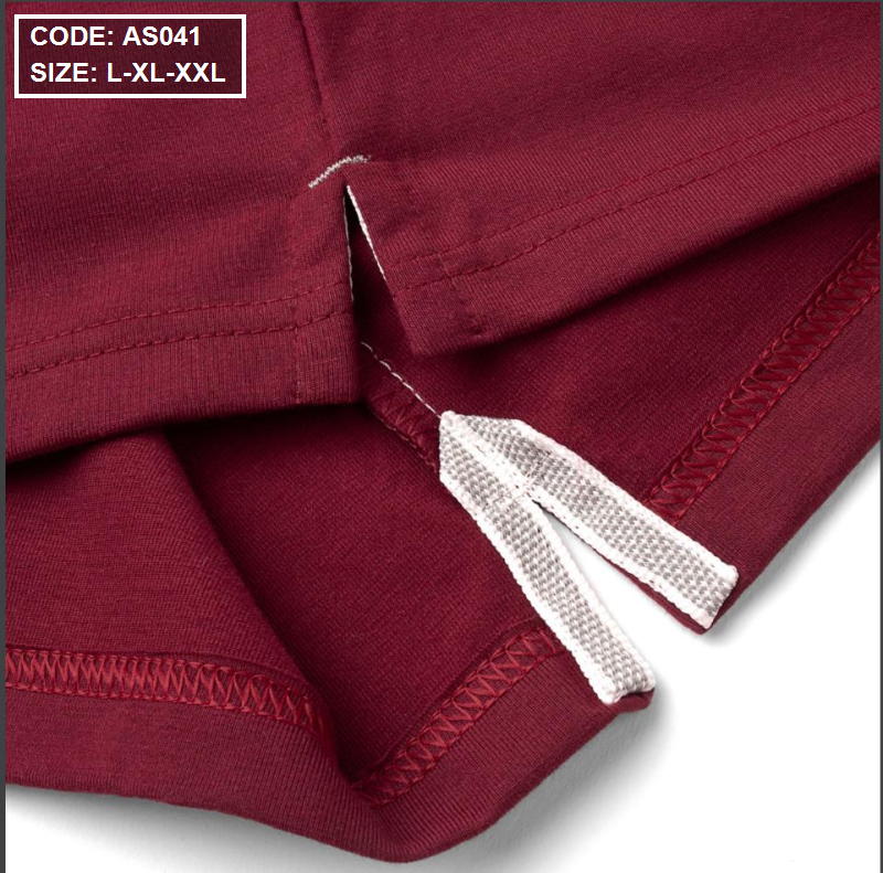 Áo Thun Sọc Nam Có Cổ Phối Viền Có Túi Thun Cotton