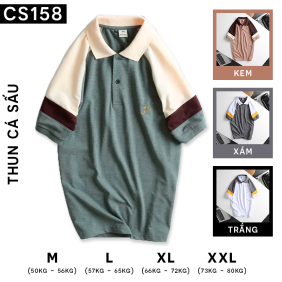 Áo Thun Nam Cá Sấu Có Cổ Tay Phối Hey Boy - CS158