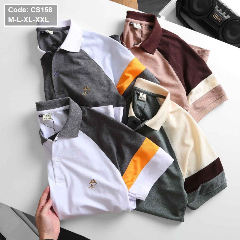 15556-z2864808601075-85ce7a259df3c517a726801179fe0357-6.png Áo Thun Nam Cá Sấu Có Cổ Tay Phối Hey Boy - CS158