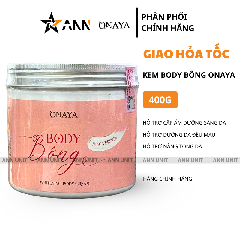 Chuyên sỉ kem Body Bông Onaya 400g Chuyên sỉ kem Body Bông Onaya 400g