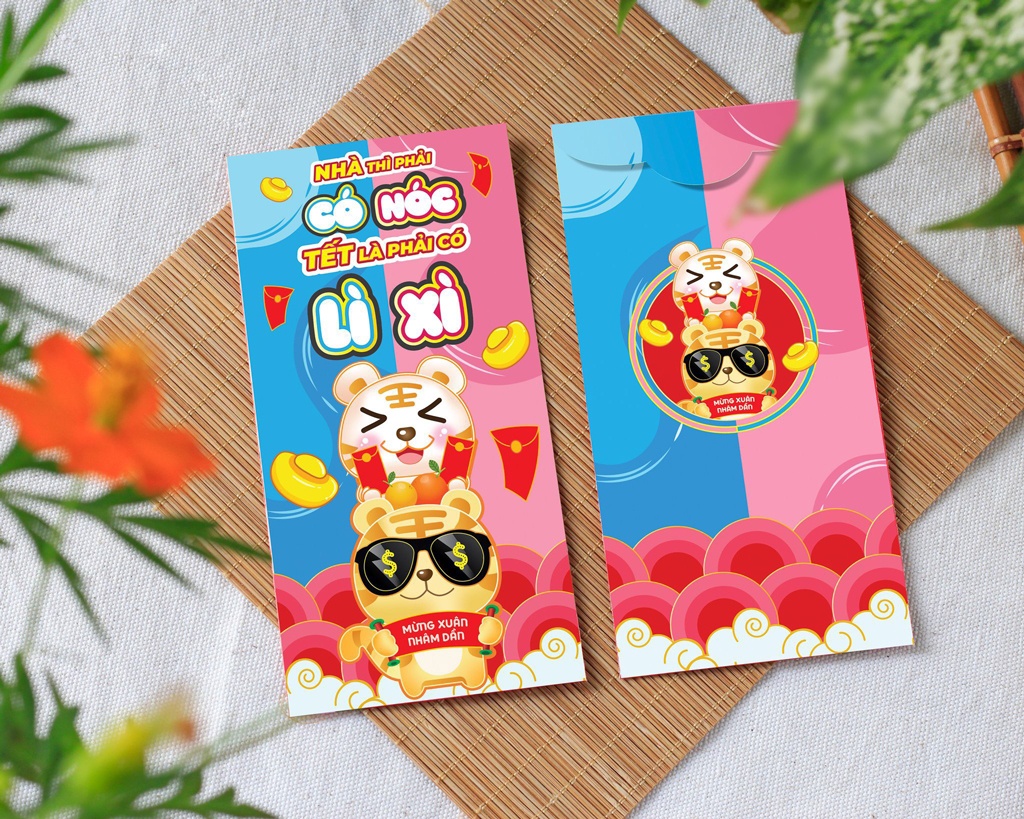 Combo 50 bao lì xì tết 2022 - Mẫu C-87 - C87