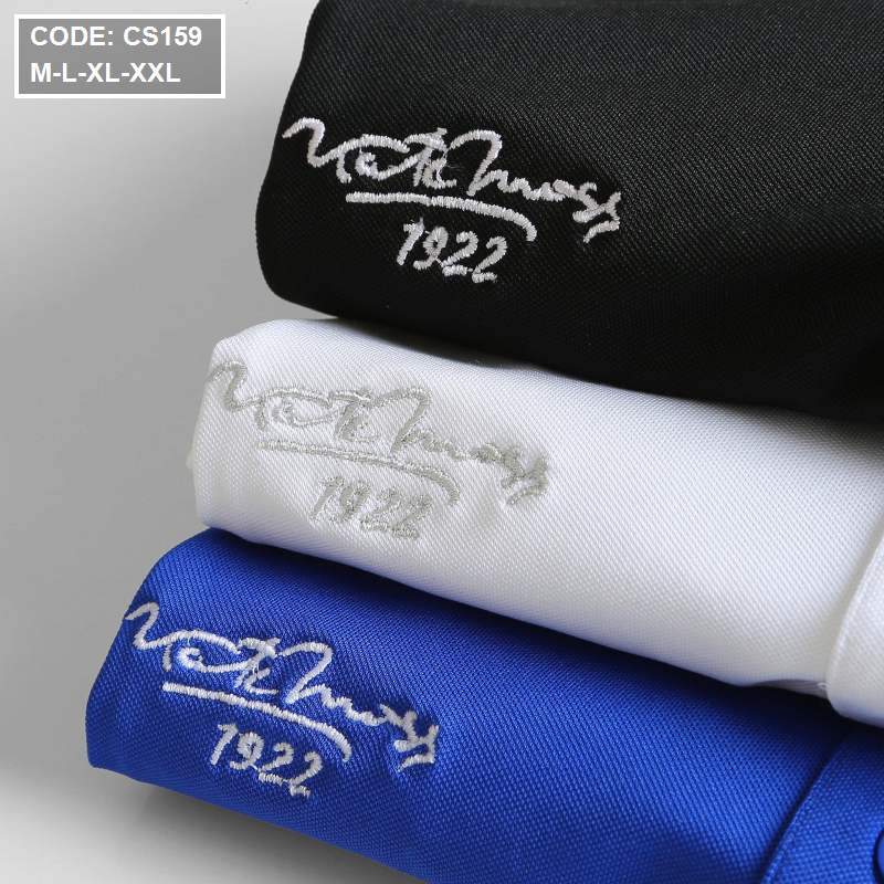 15731-z2944456853440-a2dc49022ece489daa2ef89f131a2e08-9.png Áo Thun Nam Cá Sấu Poly Cổ Bẻ Ghép Vải Thêu Chữ - CS159