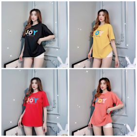 Áo thun nữ thêu chữ Vải Cotton Khô cao cấp form rộng - AG122