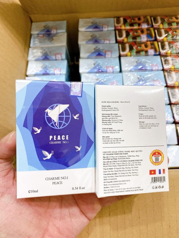Nước hoa mini 10m Peace Charme No.1 chính hãng Nước hoa mini 10m Peace Charme No.1 chính hãng