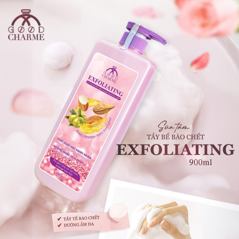 Sữa Tắm Cho Nữ Tẩy Tế Bào Da Chết Charme Exfoliating Hạt Hạnh Nhân Hương Nước Hoa Pháp 900ml Sữa Tắm Cho Nữ Tẩy Tế Bào Da Chết Charme Exfoliating Hạt Hạnh Nhân Hương Nước Hoa Pháp 900ml
