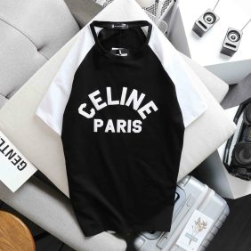 Áo thun nam cổ tròn phối tay in chữ - AB399