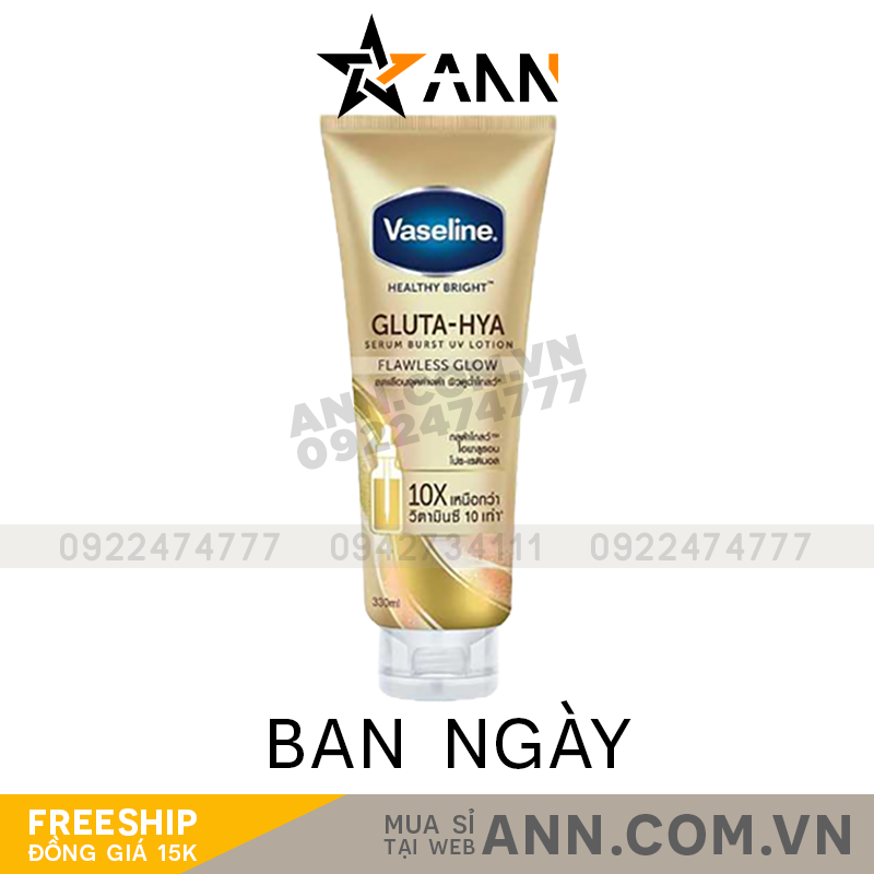 16276_8851932427739_20240726153152-7.png Sữa Dưỡng Thể Vaseline 10X Vàng Healthy Bright Gluta Hya Serum Flawless Glow 330ml (Hàng nhập khẩu có tem phụ) - 8851932427739