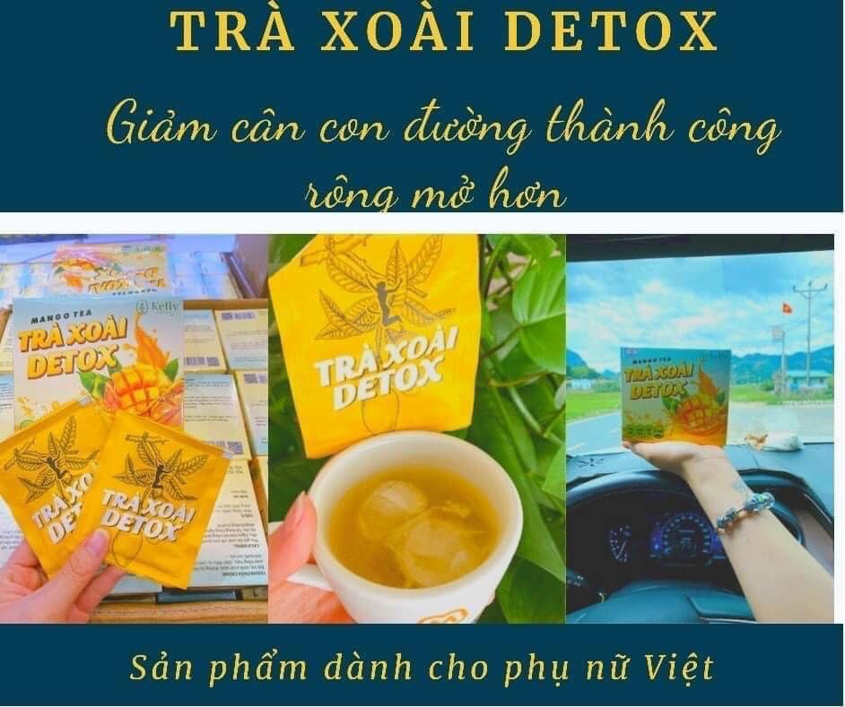 Giá sỉ trà Xoài Giảm Cân Detox Kelly Trà Xoài Giảm Cân Detox Kelly