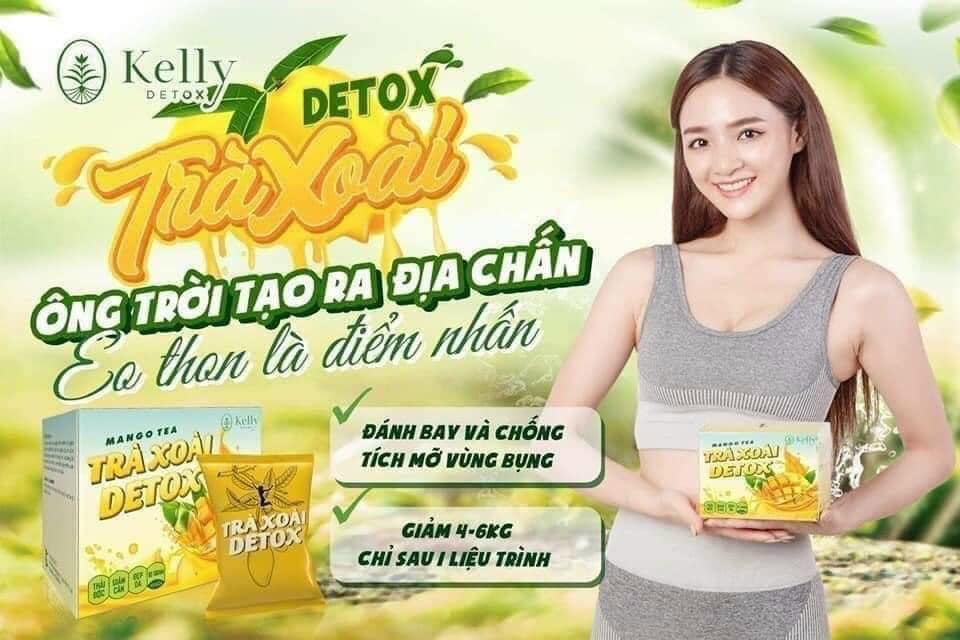 Giá sỉ trà Xoài Giảm Cân Detox Kelly Trà Xoài Giảm Cân Detox Kelly