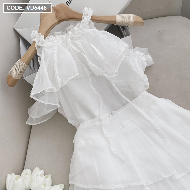 Váy Jam & Jenny yếm thô trắng phối áo cotton kẻ ngang đen trắng size 2 SHIN  Baby Closet