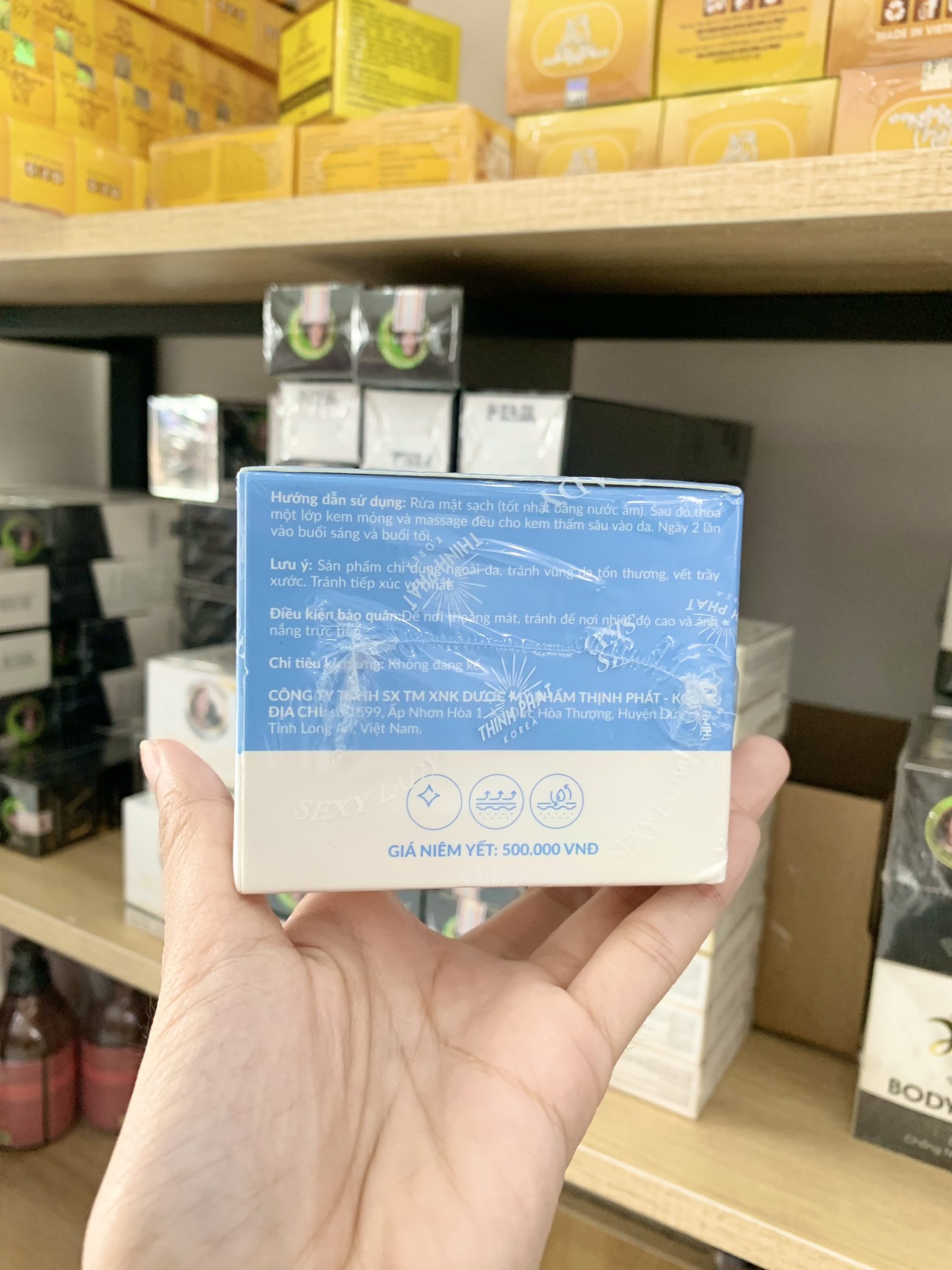 Kem Face Sexy Lady Hà Kiều Anh Shop 50g Giảm Thâm Nám - Hộp Màu Xanh - FACEHKA01