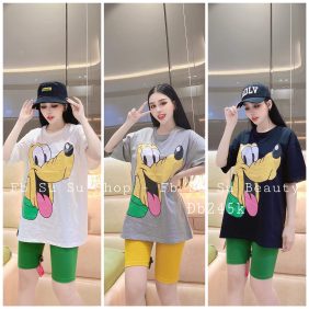 Đồ bộ nữ in hình quần ngố - DB0410